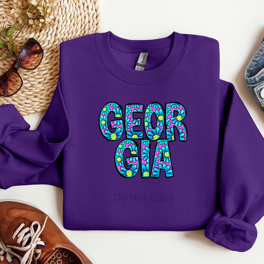 Georgia DTF Transfer ONLY - This is NOT a T Shirt