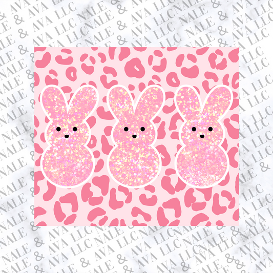 Peeps with Leopard Sublimation Transfer Front Side