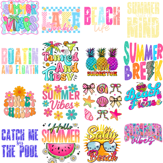 Summer 22x80 Pre-Made Gang Sheet